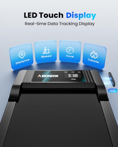 Under Desk Walking Pad Treadmill for Home - color: Black