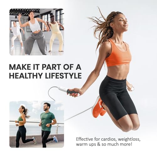 multifun Digital Jump Rope with Smart Counter & Timer - Adjustable Speed Skipping Rope for Fitness, Weight Loss, Boxing, MMA - Tangle-Free Ball Bearings & Anti-Slip Handles for Men, Women, Kids.(2026 New Evolution for 3second Rope Swap) - color: 2026 Evol