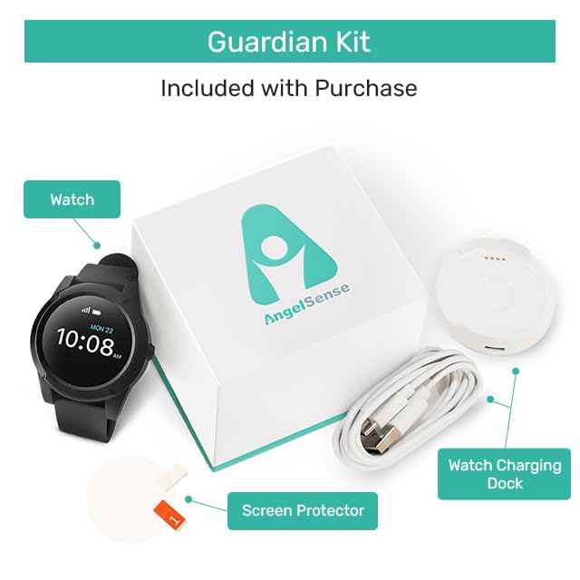 AngelSense GPS Watch for Teens & Elderly - Autism, Special Needs, Dementia - color: Watch Monthly Subscription Required