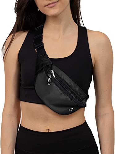 Fanny Packs for Men and Women Water-Repellent Sports Waist Pack Bag - color: 1pack-Black
