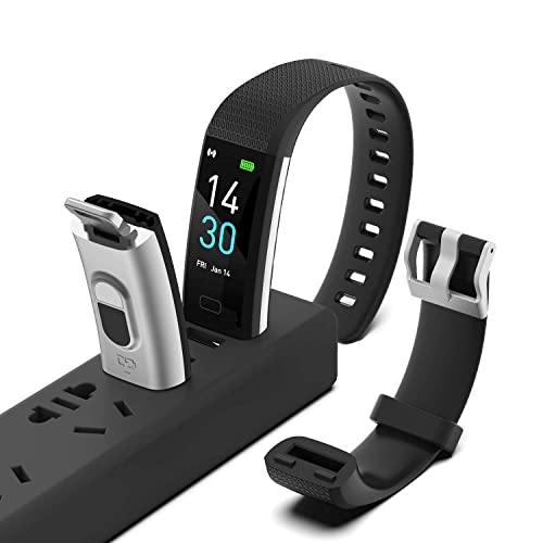 Fitness Tracker with Step/Distance/Calories Counter for Women Men - color: Black