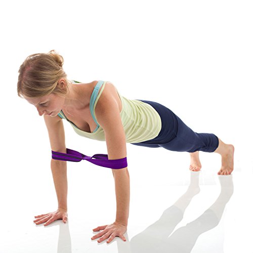 Infinity Yoga Strap for Stretching - Stretch - color: Sunburst, size: Small 13"-16"