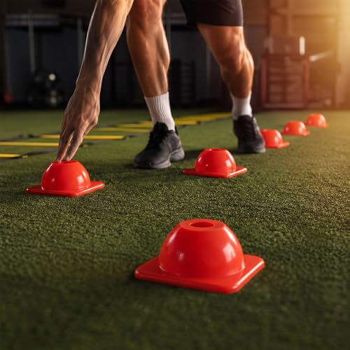 2" 15, 30 Pcs Heavy Duty Agility Cones for Sports - color: Orange