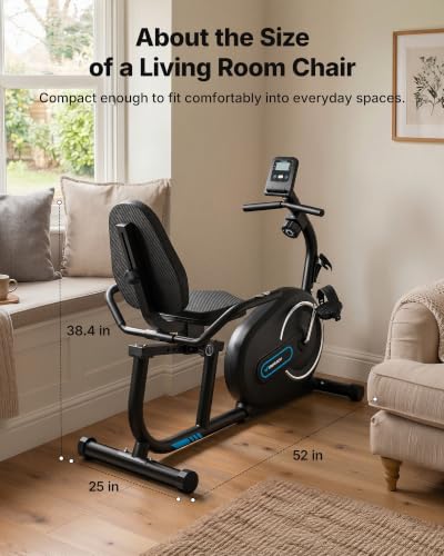 MERACH Recumbent Exercise Bikes for Home with Smart Bluetooth Equipment App - style: S08 Next-generation Recumbent Bike