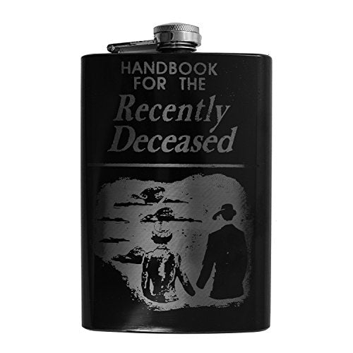 8oz BLACK Handbook Flask
