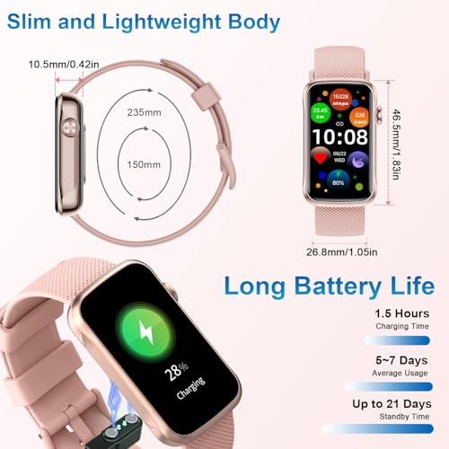 Smart Watch, 1.47" HD Smartwatch for Women Men with 24 Sport Modes, IP68 Waterproof Fitness Tracker with 24/7 Heart Rate/Sleep/SpO2 Monitor, Step Tracker, Pedometer, Activity Tracker for Android iOS