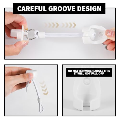 Coolaroo Replacement Parts Bungee End Cap Kit, 2 Sets - color: White, size: 2 set bungee kit+end cap