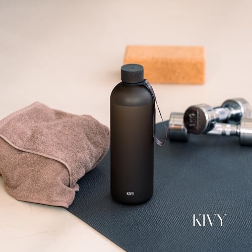 KIVY Large Water Bottle 50oz Tritan - Lightweight & Shatterproof - BPA Free - color: 01 Dark Green, size: 50oz