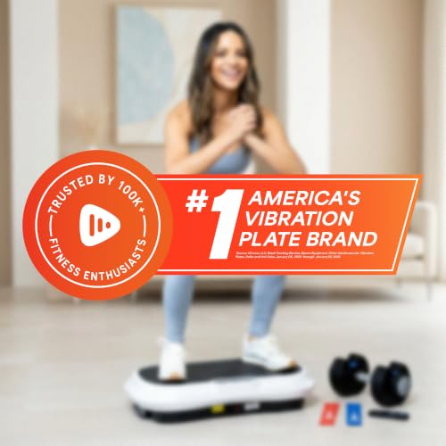 Lifepro HexaPlate Vibration Plate Exercise Machine with Magnetic Acupoints - color: White