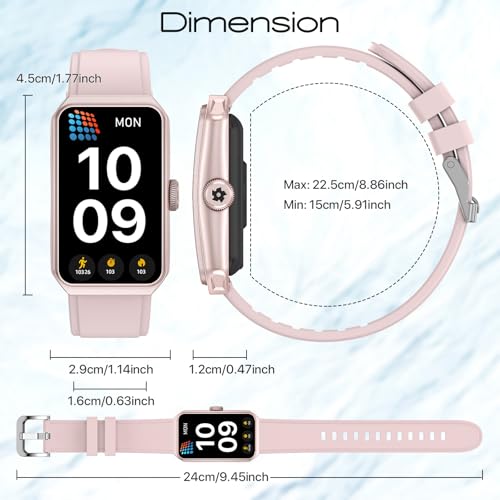 Nemheng Fitness Tracker for Women & Men - IP68 Waterproof, 100+ Sports Modes,24/7 Heart Rate & Sleep Monitor, Ultra-Long Battery Life, Android iOS Compatible, Includes Strap - color: Black
