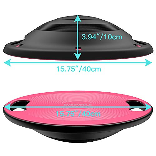 Wobble Exercise Balance Board, No-Skid Surface - color: Classic Pink