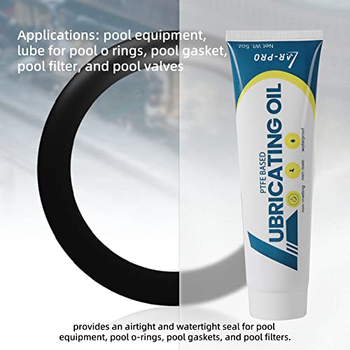 (4-Pack) AR-PRO 5oz General-Purpose Swimming Pool O-Ring Lubricant, Long-Lasting Lube for Pool O-Rings and Gaskets - Industry Standard Teflon-Based Lubricant and Sealant - size: 4-Pack (5oz/Per)