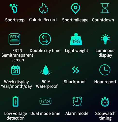 findtime Men's Digital Watch Waterproof Pedometer Watches Sport Watch Step Counter Calorie Military Watch with Stopwatch Alarm LED Backlight Countdown - color: orange