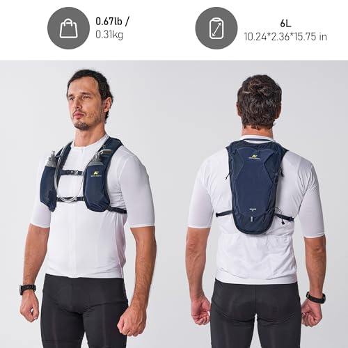 N NEVO RHINO Hydration Backpack with 50 oz /1.5L Water Bladder Backpack - color: Navy Blue