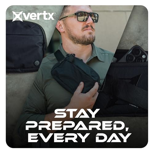 Vertx Everyday Tactical Fanny Pack 2.1-100% Nylon Fanny Pack for Men and Women with CCW-Ready Design and Rapid Access Tab - Wolf Grey - 2L - color: Wolf Grey, style: Everyday Fanny Pack 2.1