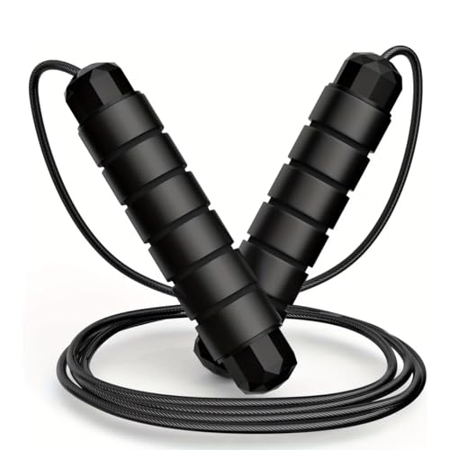 Jump Rope,Adjustable Jumping Rope,Tangle Free Fast Ball Bearings skipping rope,for Men,Women,student,Fitness,Workout,Slim. - color: Blue