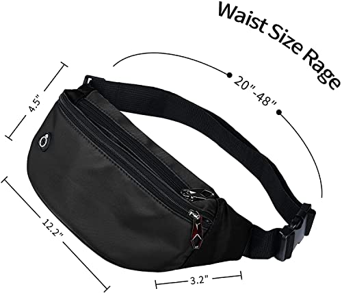 Fanny Packs for Men and Women Water-Repellent Sports Waist Pack Bag - color: 1pack-Blue