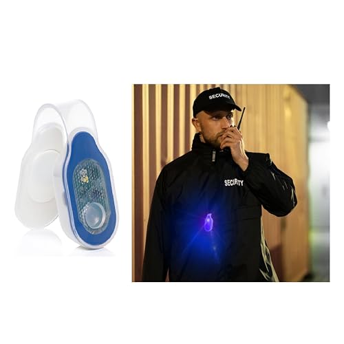 Clip-on Magnetic LED Safety Light - Rechargeable, 4 Modes. Perfect for Nurse, Badge, Hiking, Dog Walking, Running, Doctors, Nurses, EMTs, Police, Mechanics - color: Blue