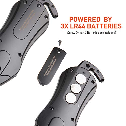 StingerUSA 140dBSiren Personal Safety Alarm Keychain Emergency Tool USAFlag - color: USA Flag