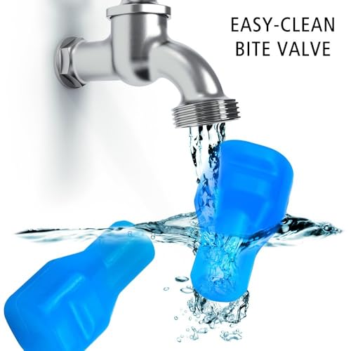 MiOYOOW Replacement Bite Valves, 6PCS Switch Bite Valve Tube Nozzle Reliable Cycling Hydration Nozzle for Most Hydration Bags - color: Straight Style