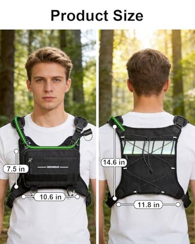 CEROBEAR Hiking Hydration Backpack Running Vest with 2L TPU Water Bladder
