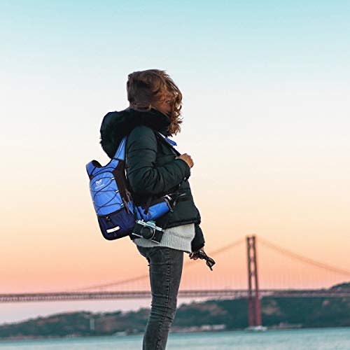 Mothybot Hydration Pack, Insulated Hydration Backpack with 2L BPA Free Water Bladder and Storage, Hiking Backpack for Men, Women, Kids for Running, Cycling, Camping - Keep Liquid Cool up to 5 Hours - color: Pink