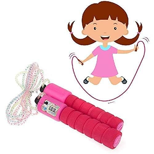 Plastic Adjustable Jump Rope with Counter for Fitness Training, Skipping Rope for Men & Women - color: Green