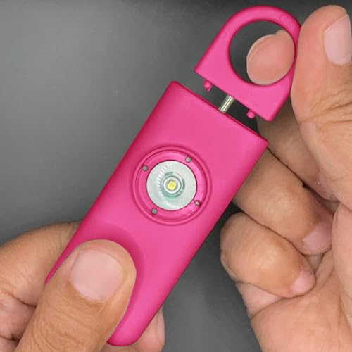The Original Personal Safety Alarm for Women - Loud Siren, Strobe Light and Key Chain 2.0 Version (Hot Pink) - color: Hot Pink