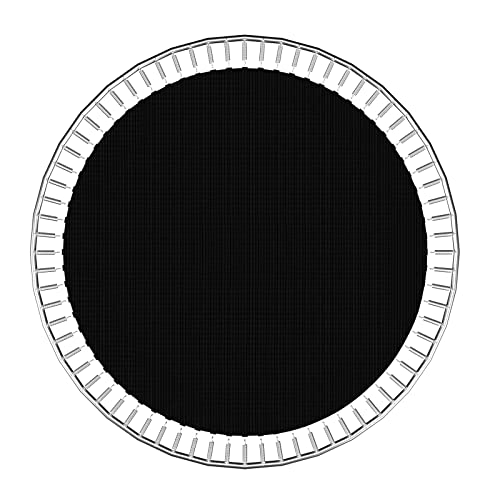 GYMAX Trampoline Mat, 8FT/10FT/12FT/14FT/15FT/16FT Trampoline Accessories Replacement Mat with 42/54/72/80/96/108 V-Rings & 8 Row Stitch, Using 5"-7" Springs, Anti-UV Wear-Resistant Jumping Mat - size: 12FT