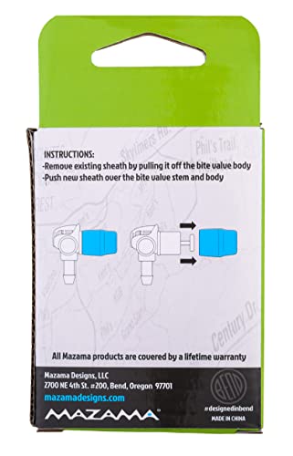 Mazama GYZR Bite Valve Sheath Replacement - 4 Pack 360 Degree High Flow Bite Valve, Food Grade Silicone Sheath - For Mazama INTAKE & Trailflow Reservoir Systems