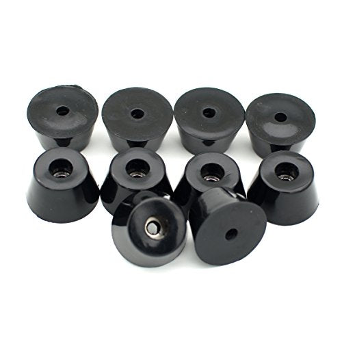 Large Round Rubber Feet, Non Slip, D40x30xH22mm, 10 Pack - size: D40 x 30 x H22 mm
