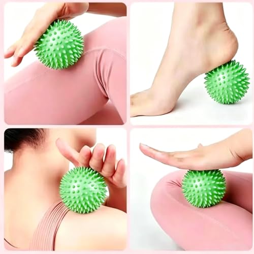 Spiky Hard Massage Balls, Massage Balls 2.6 Inch - Green