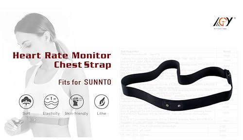 Heart Rate Strap Replacement for suunto hr strap - color: Black