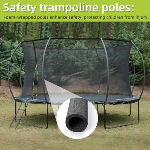 Trampoline Poles Replacement for Skywalker Or Jumpzylla Trampoline Net - style: For Jumpzylla 8&10ft-6xLower Tubes