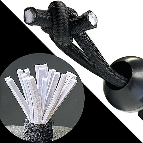 Wellmax 100 Pack 6 Inch Ball Bungee Cords, Heavy Duty 5mm, Black - color: 6 Inch Black