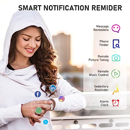 Fitness Tracker with 24/7Heart Rate, Blood Pressure, Sleep Tracking,Calorie - color: Beige