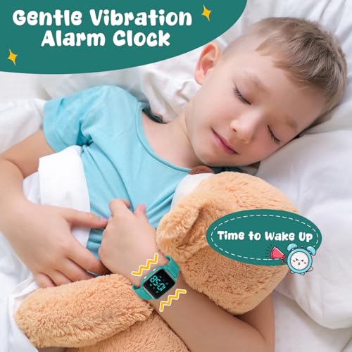 Kids Digital Watches for Boys Girls, Sports Watch with Fitness Tracker, Pedometer, Alarm Clocks, Stopwatch, No App Needed Waterproof Kids Watch, Gift for Teens Student Girls Boys Ages 5-14 - color: L6615E-MarsGreen
