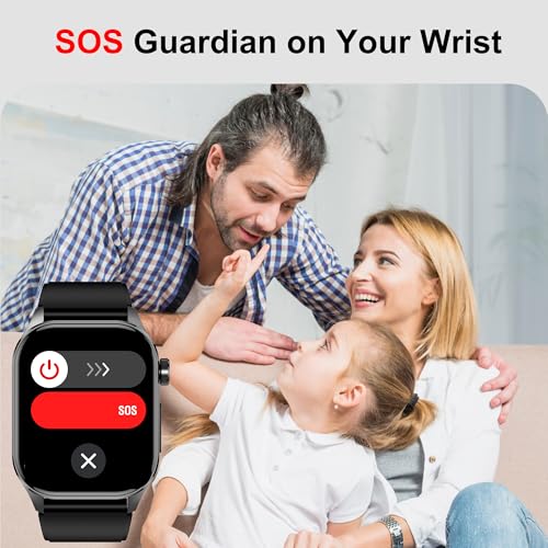 Advanced Health Smartwatch for Women Men with Real-Time Monitoring of Heart Rate, Blood Oxygen, Body Temperature, Blood Pressure, Sleep Auality and Stress Levels (Blue) - color: Blue