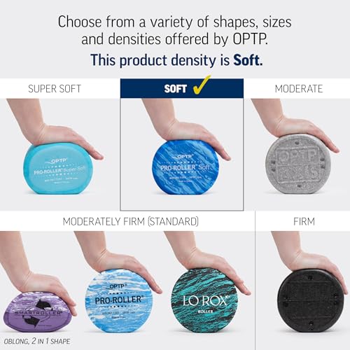 OPTP PRO-Roller Soft Density Foam Roller – Round, Blue, 36" x 4" - color: Blue 36" X 4"
