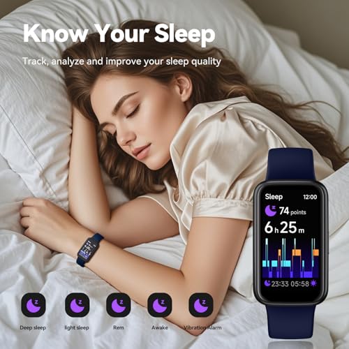 Fitness Tracker Smart Watch, 1.47" Color Screen, 100+ Sports, Blue - color: Blue