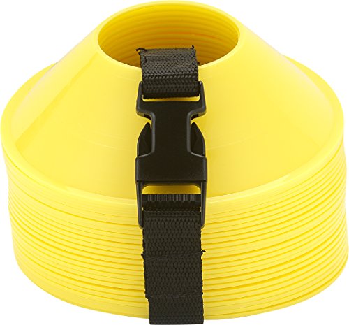 American Challenge Mini Disc Cones, Soccer Cones for Sports, Set of 25 - color: Yellow (25 mini cones)
