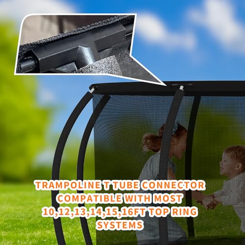 Trampoline Plastic T Connectors, 6 Pack, for Top Ring System