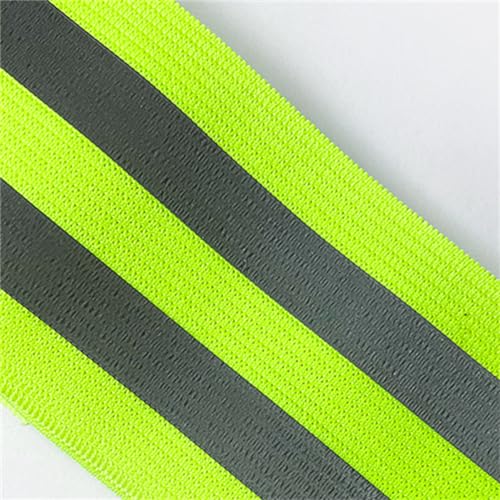 2 Pieces Reflective Bands Reflector Bands for Wrist, Arm, Ankle, Leg, High Visibility Reflective Gear Safety Reflector Tape Straps for Night Walking, Cycling and Running, Green