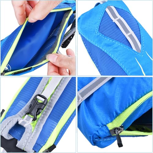 Azarxis TPU Soft Flask Collapsible Water Bottles BPA-Free 250ml 350ml 500ml for Hydration Vest Pack Running Hiking Cycling Climbing - color: A - Black 500ml Handheld Bottle