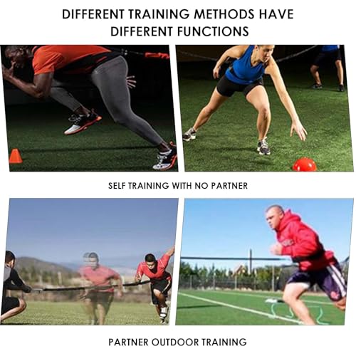 Speed Agility Training Equipment, 80lb Resistance Band Set to Improve Power, Strength, Focus Full Body Workout for Football, Basketball, Soccer, Tennis, Running, Jumping - color: Black