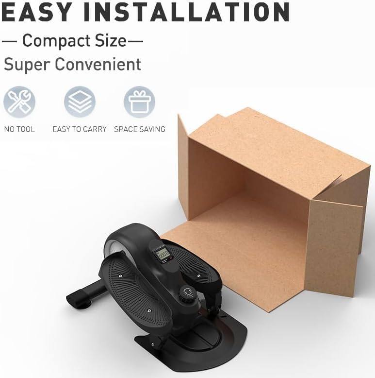 Under Desk Elliptical,Quiet Under Desk Elliptical,Standing Position Ellipse Leg Exerciser As Seen on Tv,Adjustable Speed Elliptical Exercise Machine ,Pedal Exerciser Under Desk Bike for Home Office