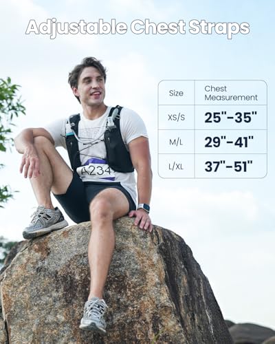Zelvot Running Vest for Women Men, Hydration Backpack with 2L Water Bladder