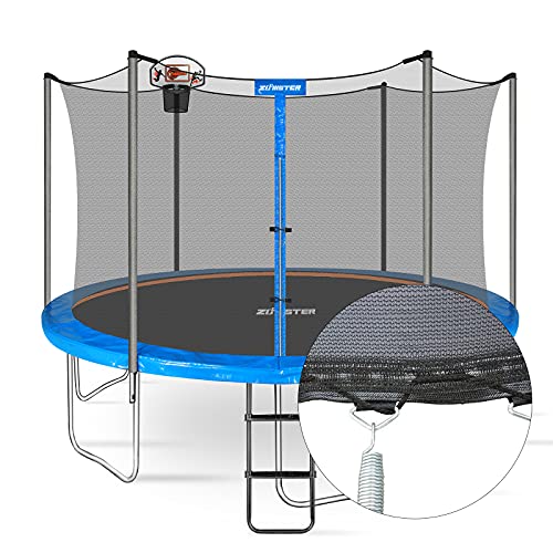 Trampoline Net Replacement Safety Trampoline Net for 6 Straight Poles - size: 14FT Frame