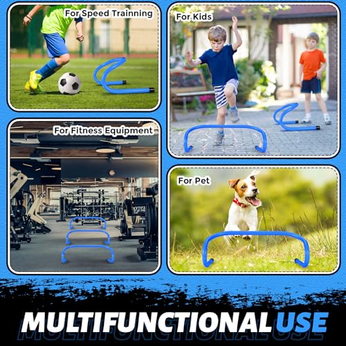 Wettarn 30 Pcs 6" Speed Agility Training Hurdles - color: Blue