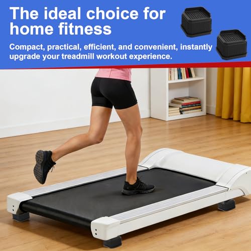 4pcs Stackable Treadmill Incline Riser Blocks, Adjustable Height Lift Incline Blocks for Leveling & Uphill Training Anti-Slip Gym and Home Use Treadmill Riser Walking Running Accessories Attachment - size: 5.1cm